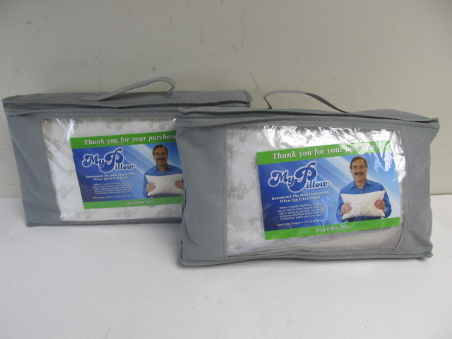 lot 310 image: Pair of BRAND NEW MyPillow Travel Pillows