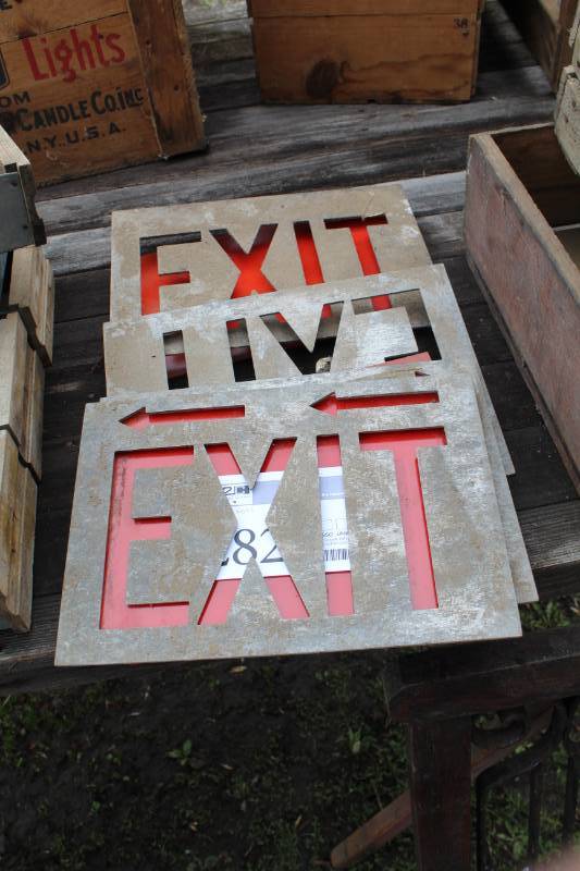lot 282 image: Lot of (4) EXIT Signs