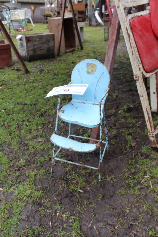 lot 279 image: Metal Baby High Chair