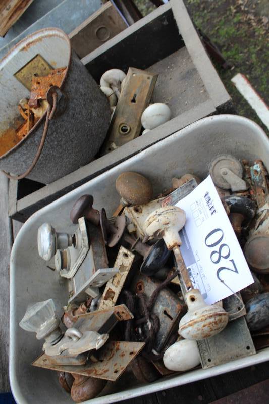 lot 280 image: Door Hardware, Door Knobs