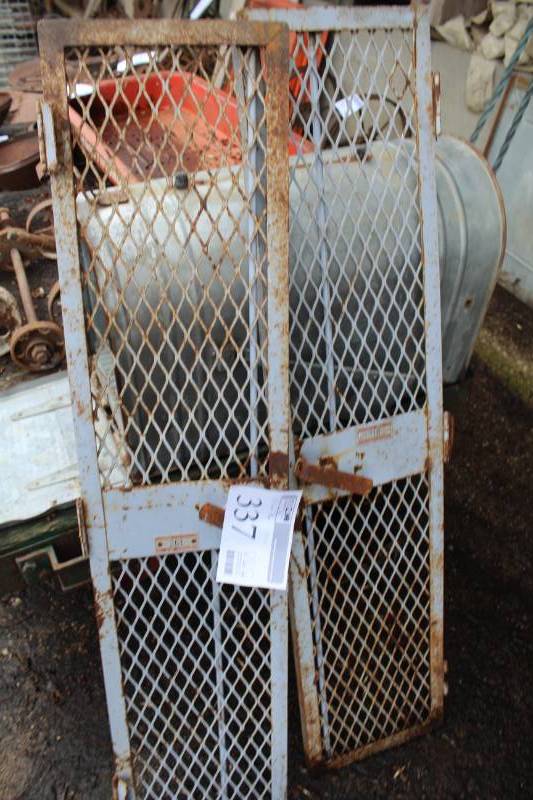 lot 337 image: Lot of (2) Metal Grate Locker Doors