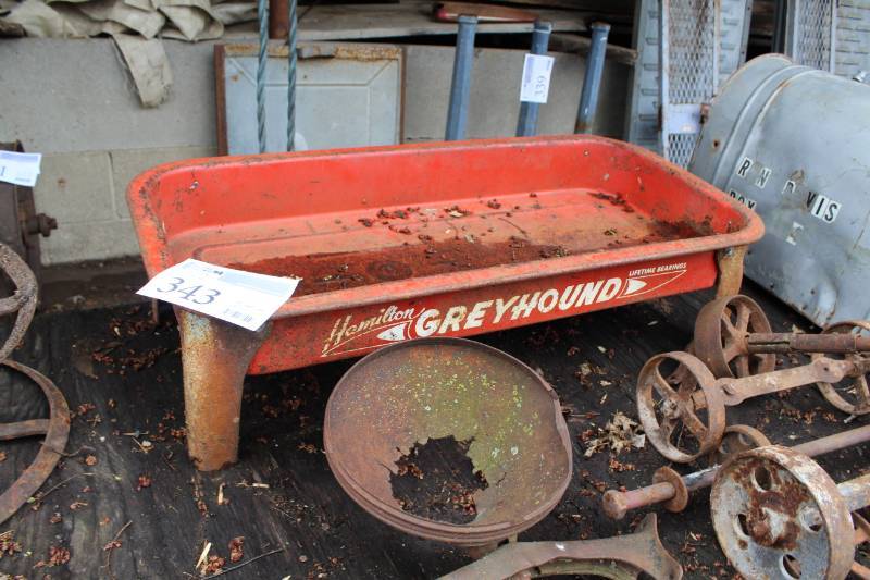 lot 343 image: Hamilton Greyhound Wagon Table