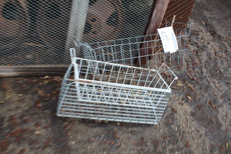 lot 427 image: Lot of (3) Wire Baskets