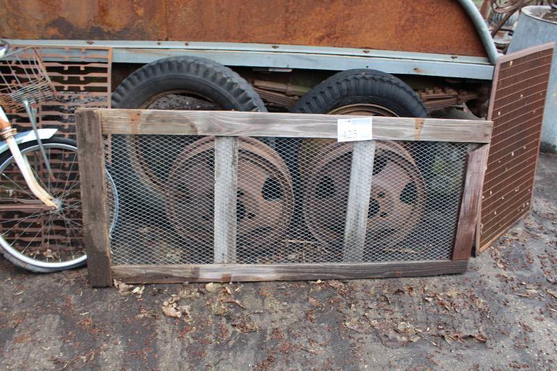lot 425 image: WoodMetal Fence Section
