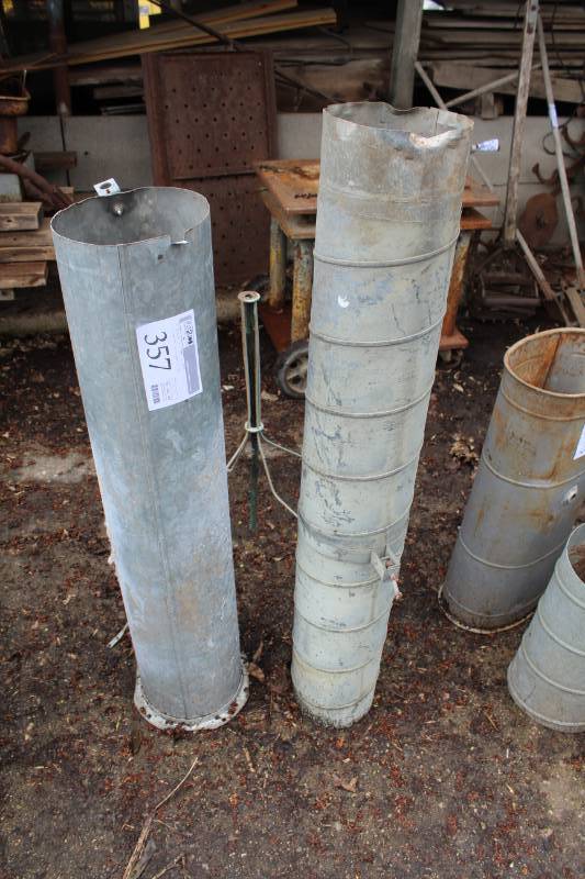 lot 357 image: Lot of (3) Duct Work, Lightning Rod