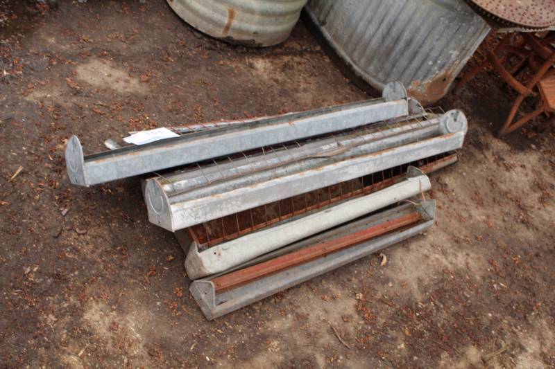 lot 441 image: Lot of (6) Metal Feeders