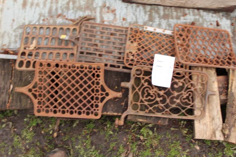 lot 447 image: Wrought Iron Sewing Machine Pedals