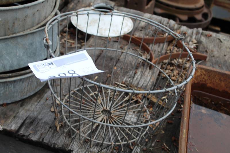lot 388 image: Wire Egg Basket