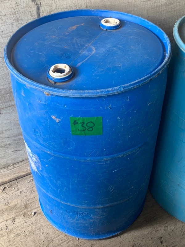 lot 38 image: (2) 55-Gallon Barrels