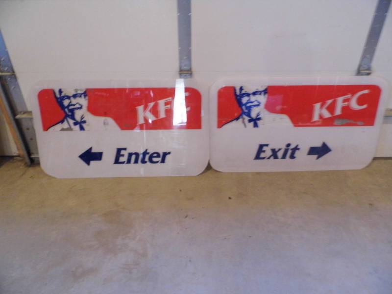 Lot of 2 KFC Sign Faces