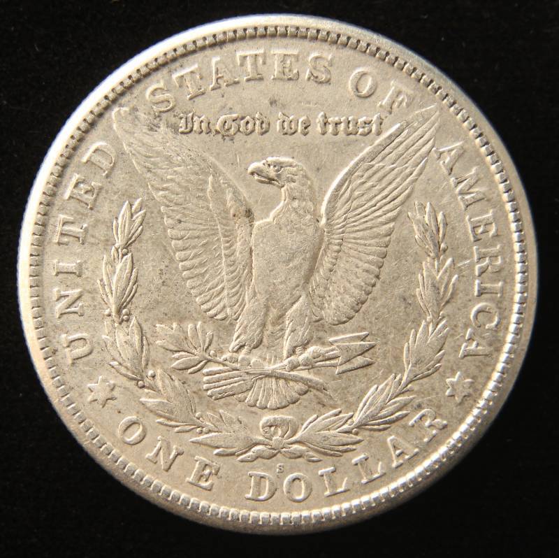 lot 19 image: 1921-S MORGAN SILVER DOLLAR
