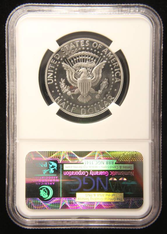 lot 33 image: 2005-S PROOF KENNEDY SILVER HALF DOLLAR PF69 ULTRA CAMEO NGC