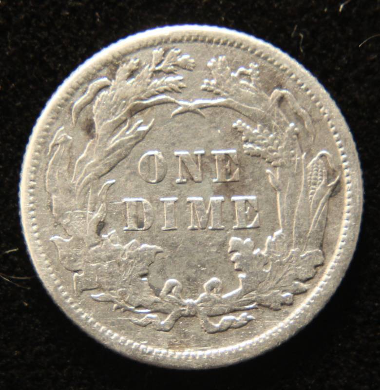 lot 73 image: 1887 US SEATED LIBERTY SILVER DIME