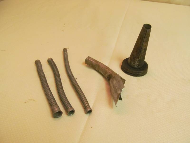 lot 110 image: vintage oil spout, extensions