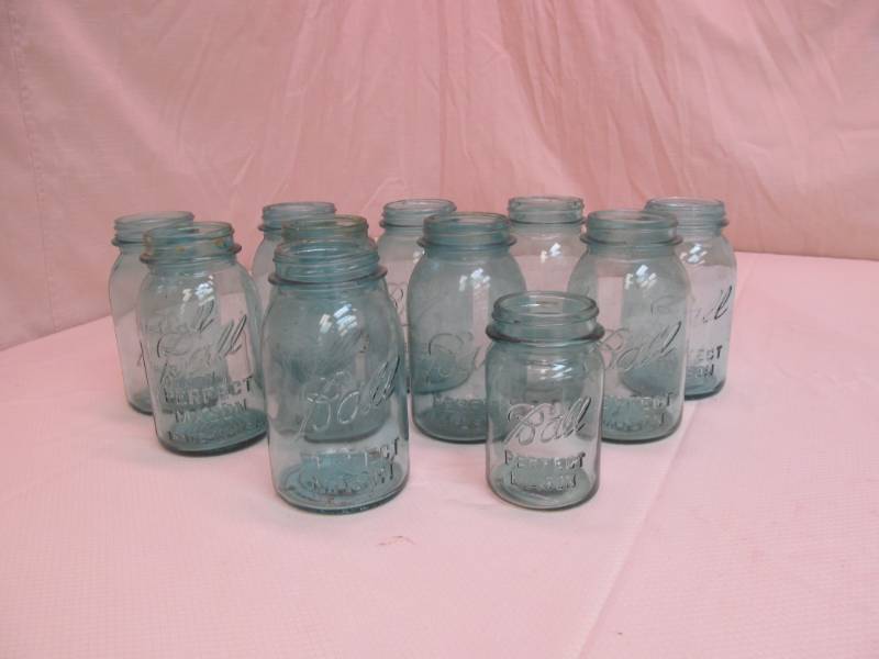 lot 154 image: vintage canning jars