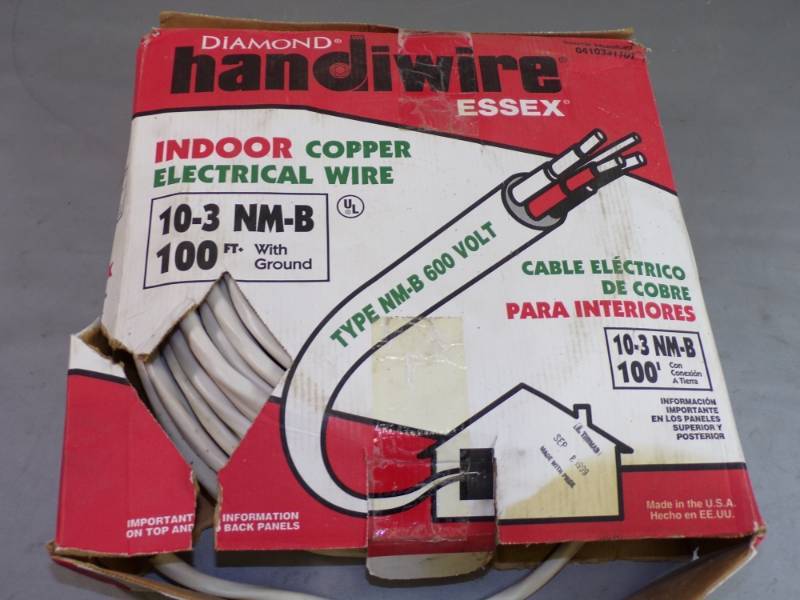 lot 10 image: 10-3 Indoor copper electrical wire