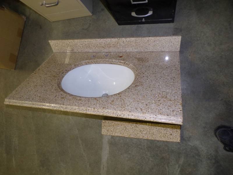 lot 15 image: 37 Bathroom Granite Vanity Sink