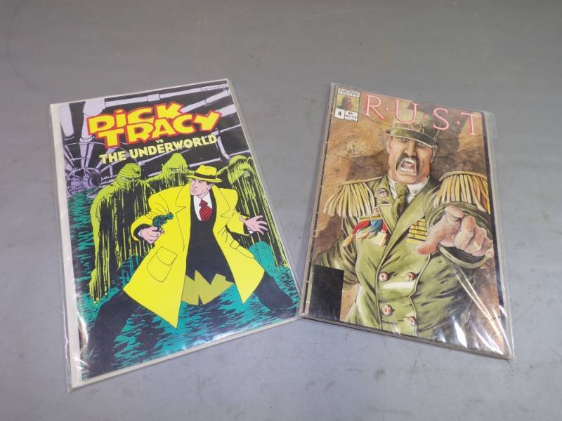 lot 22 image: Dick Tracy, Star Trek Voyager and RUST Comic Books