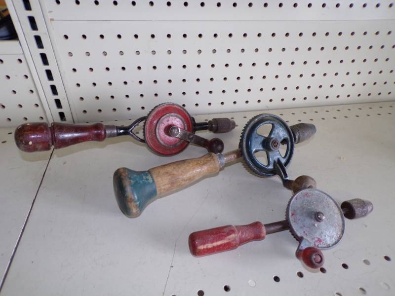 lot 35 image: 3 Vintage Drills