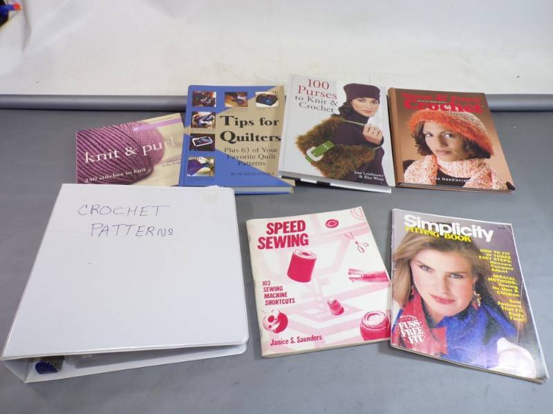 lot 54 image: Quilt, Knit, Crochet Books etc