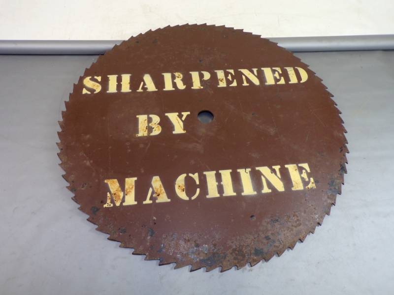 lot 70 image: Large metal saw blade 24 diameter - double sided