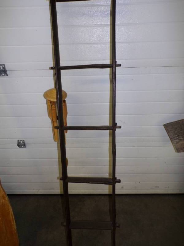 lot 73 image: Bamboo ladder and chimes