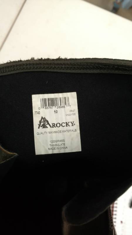 lot 9 image: Rocky size 10 Insulated Waterproof boots