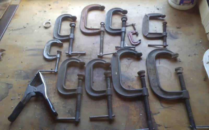 lot 21 image: Large Lot Of Assorted C-Clamps