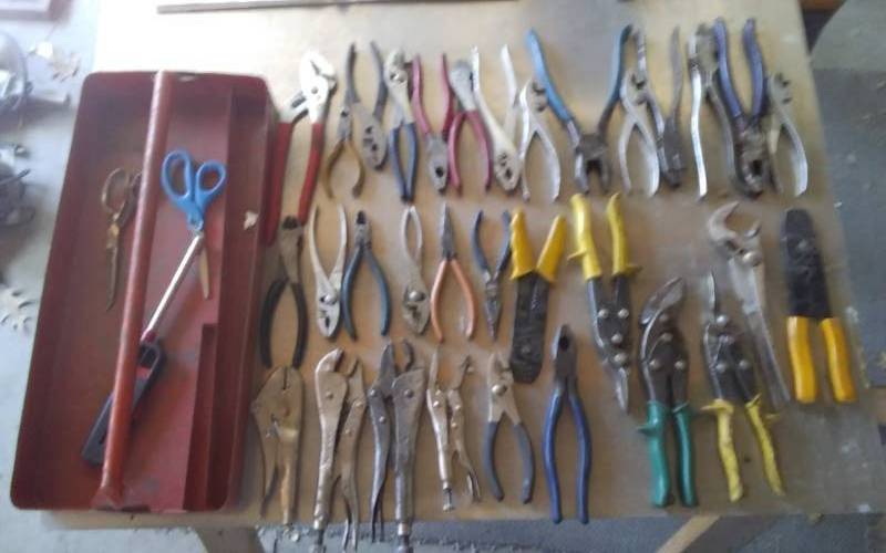 lot 55 image: Channel Locks, Vice Grips, Needle Nose, Wire Cutters, Tin Snips, Related