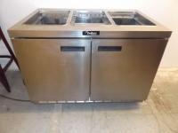 Delfield, two door refrigerated prep table, NSF, caster mounted, 115 volts, 7.2 amps, 48x31.5x35H, 45 overall heightRuns Cools