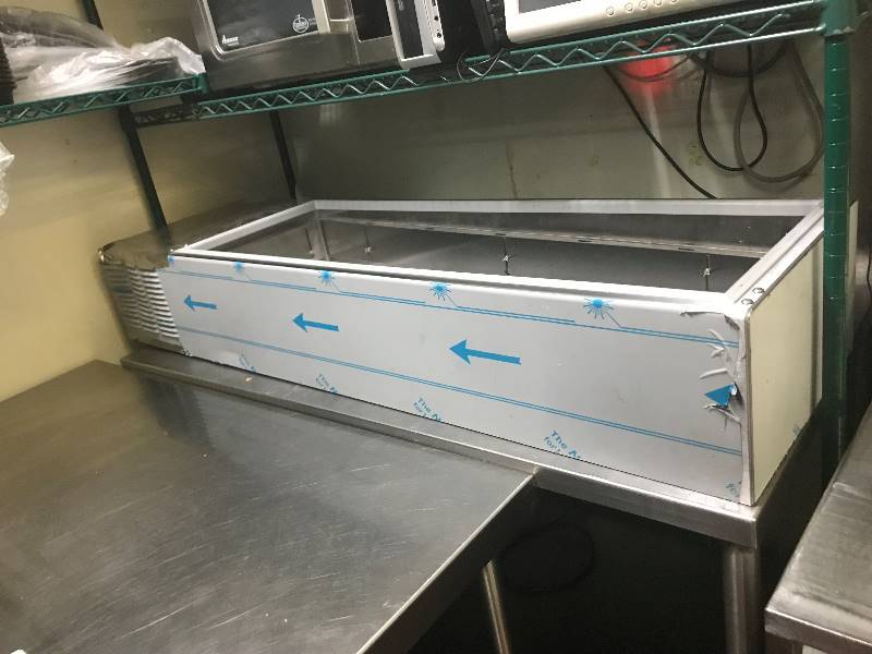 Silver King Counter Top Prep Table 72X18X18 Runs Cools Scratch n DentRuns Cools