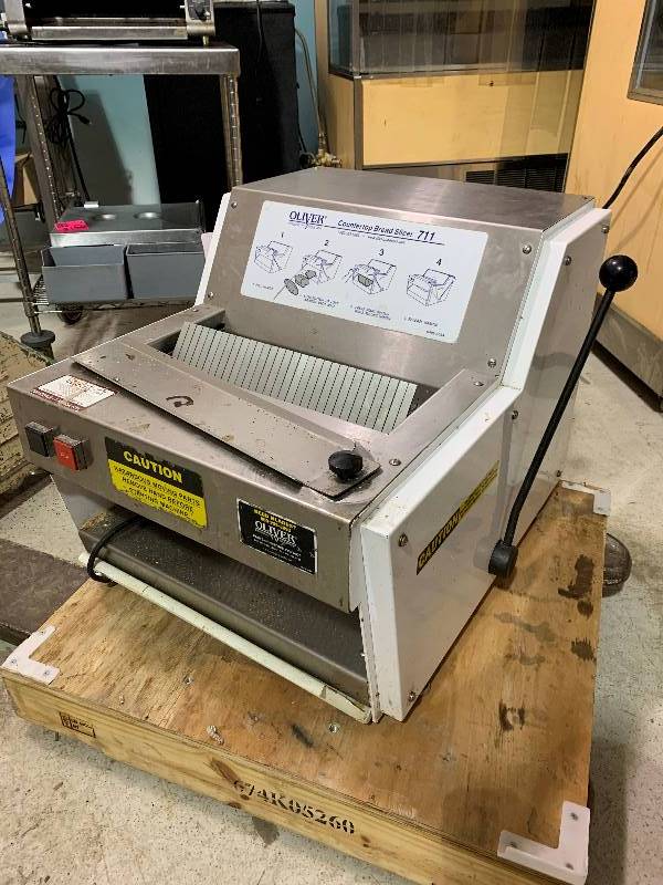 Oliver Countertop Bread Slicer on Stand Working 115V Model 711