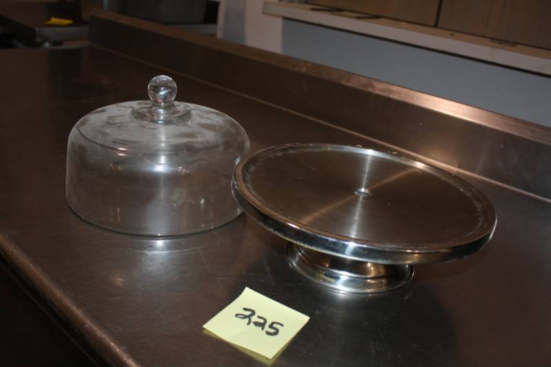 Cake Stand with Glass Dome