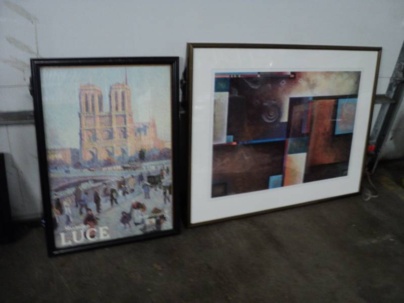 lot 11 image: 2 Framed Prints 42 x22 and 22 x31...