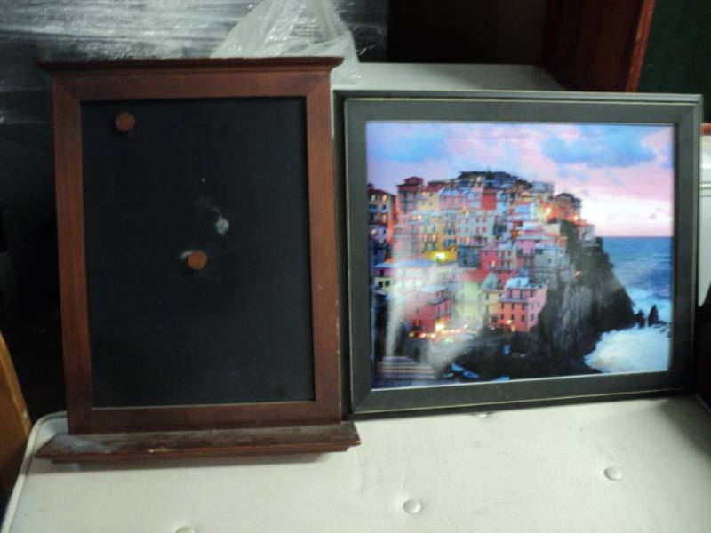 lot 12 image: Magnetic Chalk Board and Print 15 x...