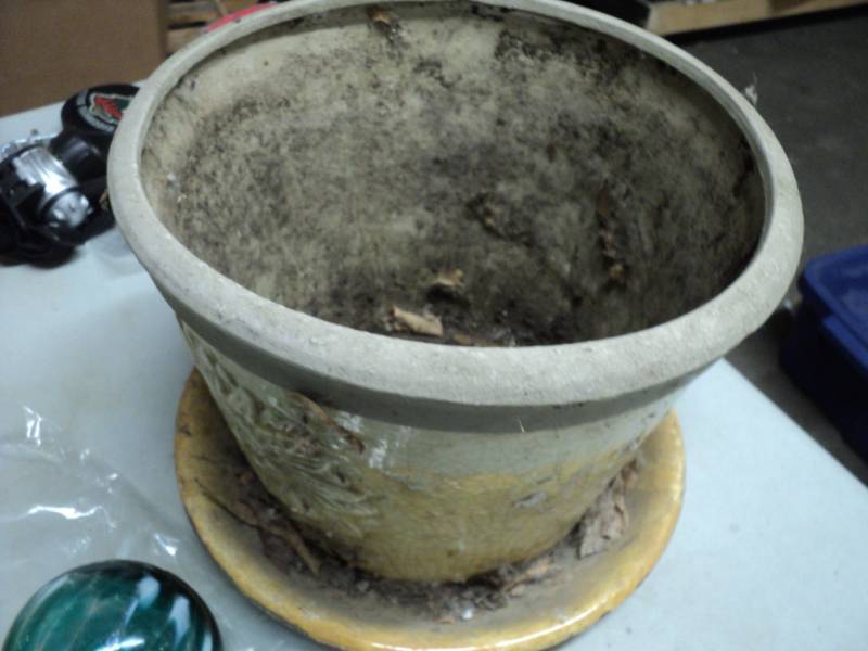lot 43 image: Flower Pot and Glass...