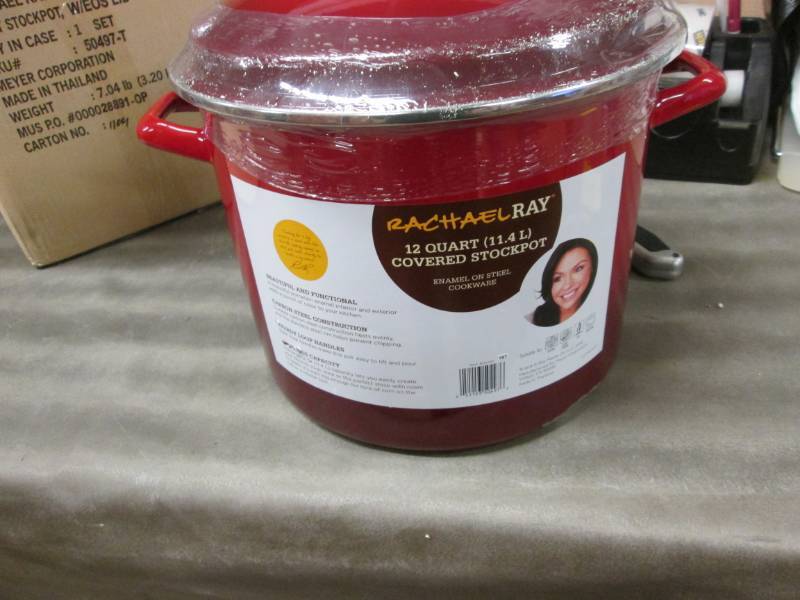 lot 7 image: 12-Qt. Porcelain Stockpot by Rachae...