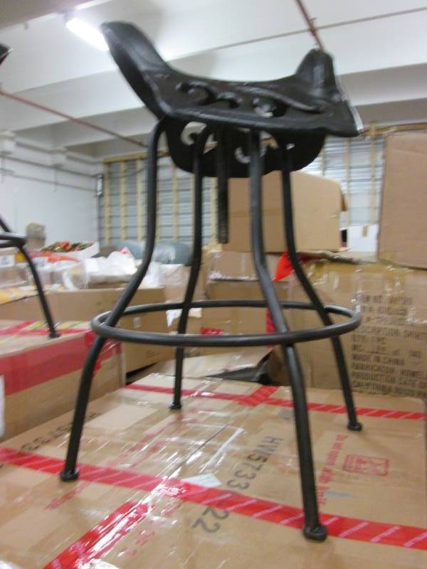 lot 34 image: Saddle Bar Stool open box Retail $1...