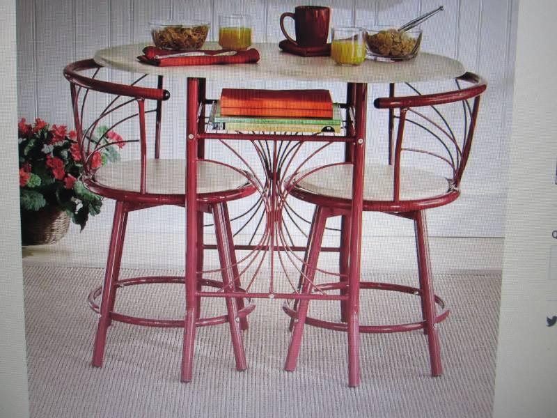 lot 47 image: Colorful Bistro Set open box Retail...