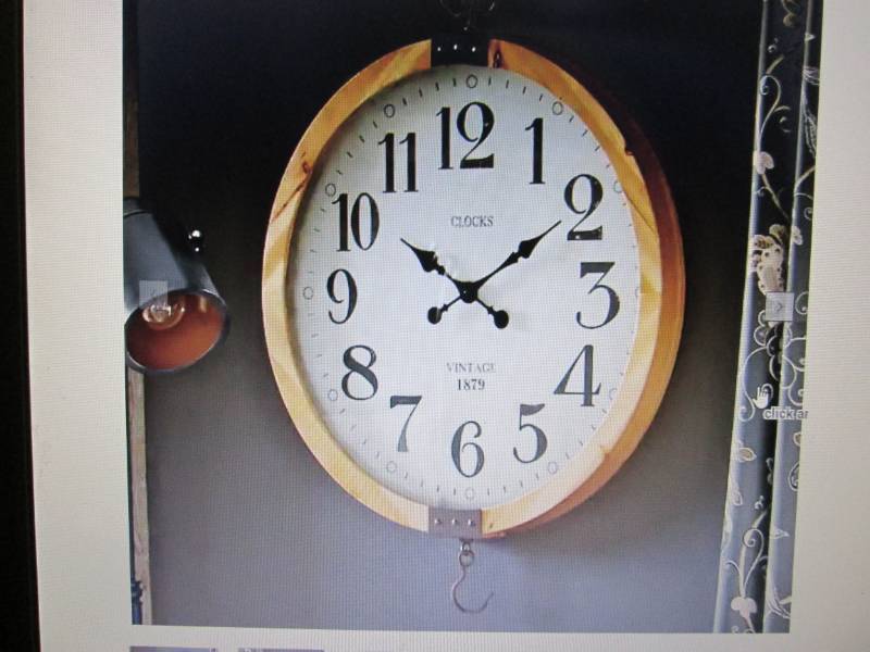 lot 49 image: Pocket Watch Wall Clock open box, u...