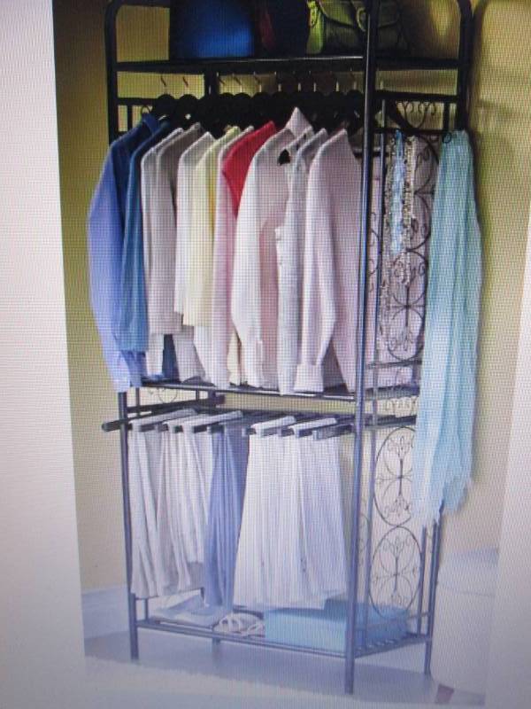 lot 50 image: Metal Clothes Organizer open box Re...