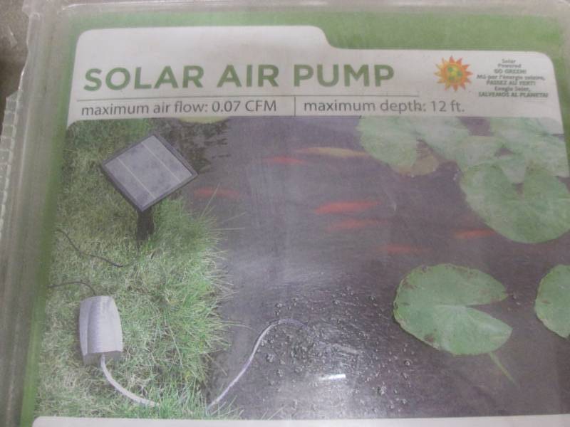 lot 68 image: Beckett Solar Air Pump Retail $28.9...