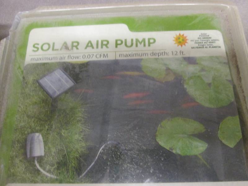 lot 69 image: Beckett Solar Air Pump Retail $28.9...