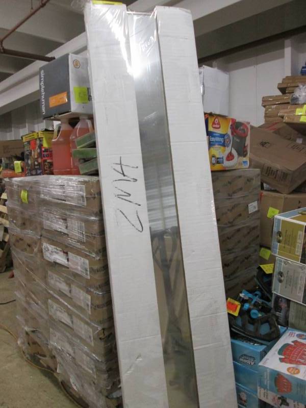 lot 121 image: 30x80 Beveled Bifold Mirrored Door-...