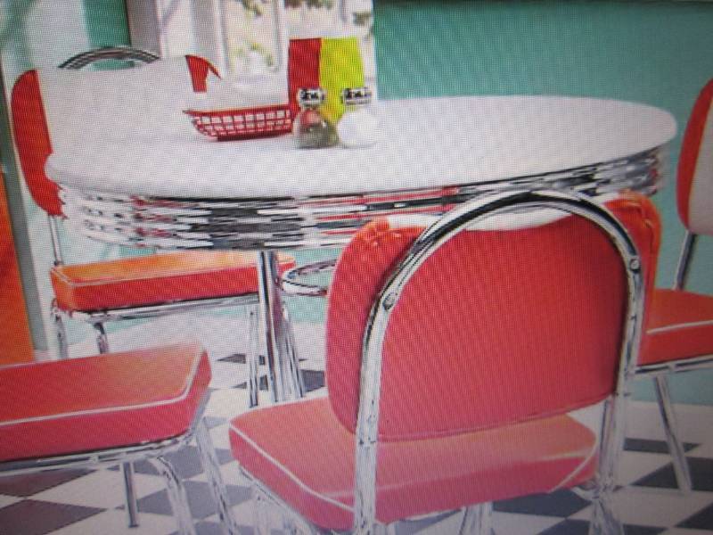 lot 124 image: Retro Dining Table open box Retail ...