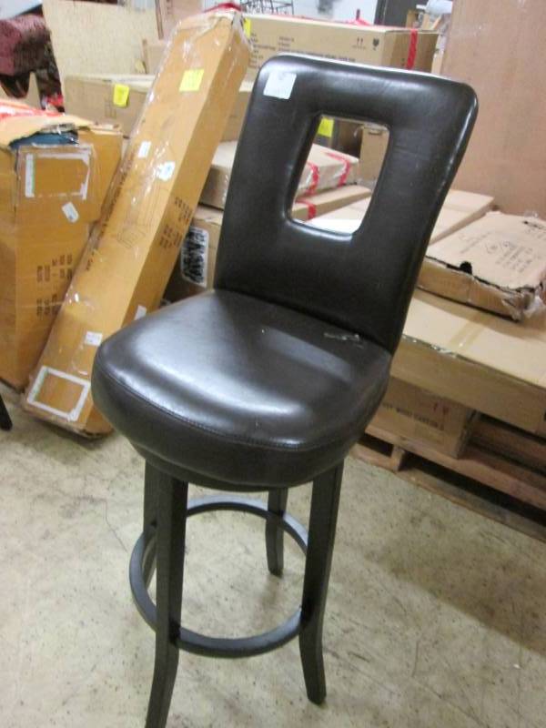 lot 135 image: Cut Out Bar Stool - Retail $129.99 ...