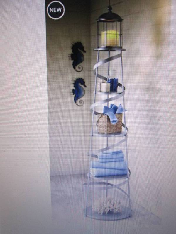 lot 163 image: Alexandria Lighthouse Shelf open bo...