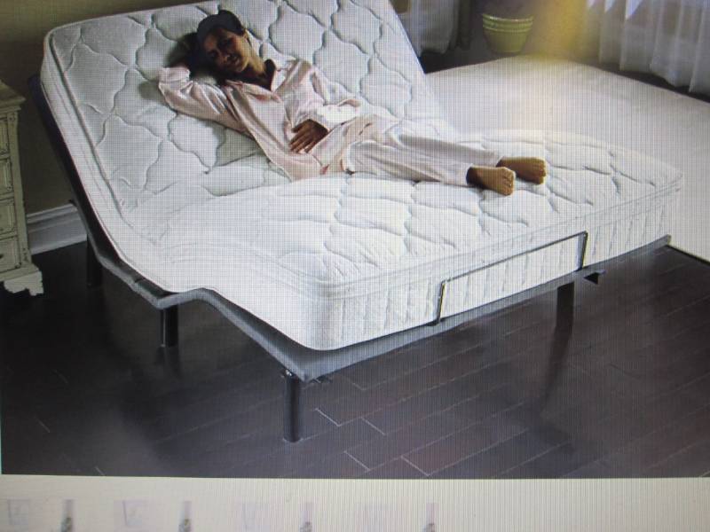 lot 169 image: Adjustable Electric Bed Base Full o...