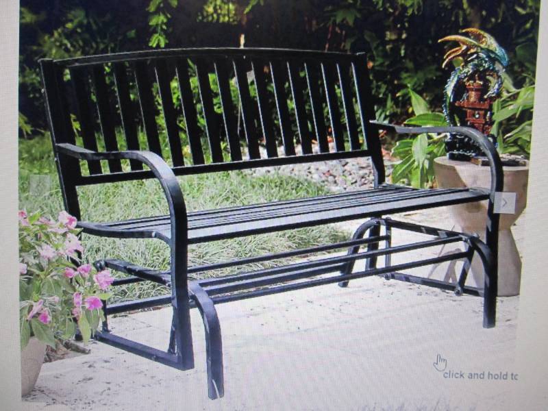 lot 186 image: Gliding Bench open box Retail $139....