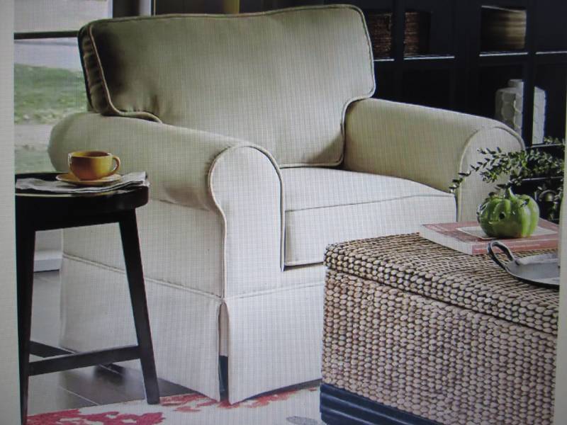 lot 197 image: Shannon Skirted Chair open box Reta...